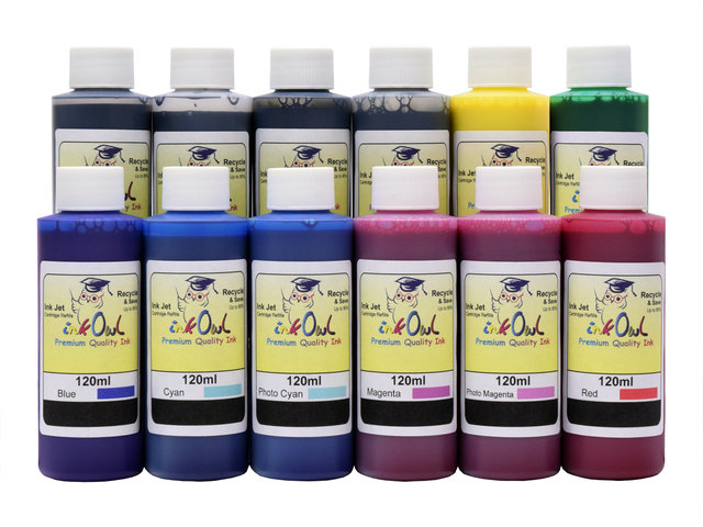 12x120ml ink to refill CANON PFI-105, PFI-106, PFI-206, PFI-304, PFI-306, PFI-704, PFI-706